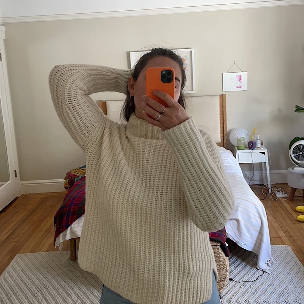 Marine Layer Cozy Cream Turtleneck